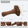 Wooden Handle 24teeth Copper Head Massage Comb Relief Body Massage Brush  for Cellulite Remover