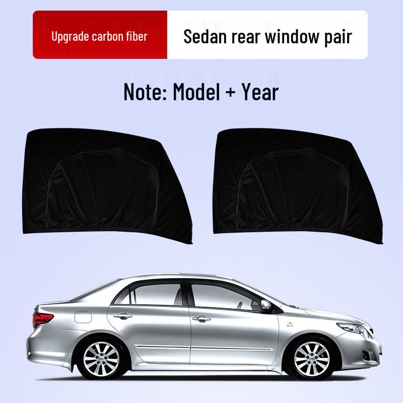 Car Window Sunshade & Anti-Mosquito Mesh Curtain for Privacy and Insect Protection