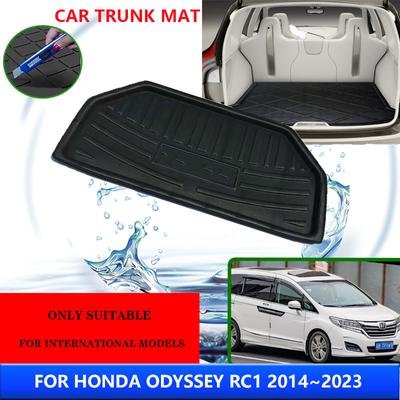 Car Trunk Mat For Honda Odyssey RC1 2014~2024 2015 2019 2024 High Temperature Resistant Storage Pad Carpet Interior Accessories