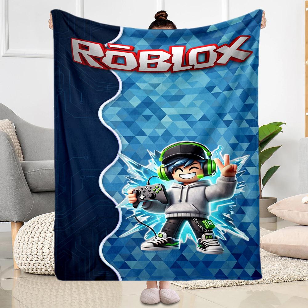 Roblox 504 Couverture Douce & Confortable Idéale pour Chaise Bord de Mer Canapé pour Toutes les Occasions Impression Numérique Cadeau pour Voyage Maison Anniversaires