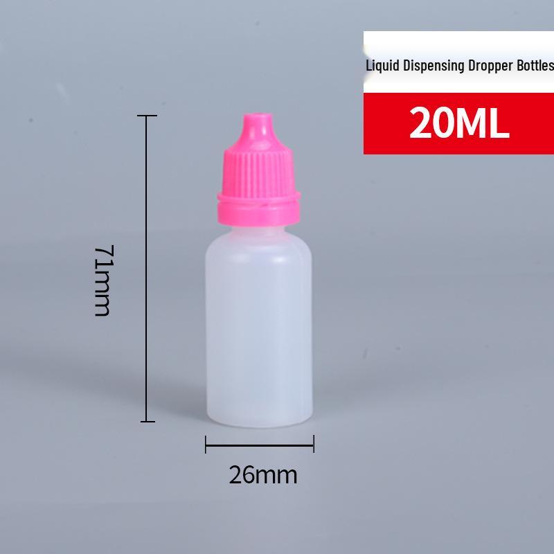 בקבוקי פלסטיק עם טפטפת 5, 10, 20 מ"ל - לחיצה/חלוקה לנוזלים ודיו