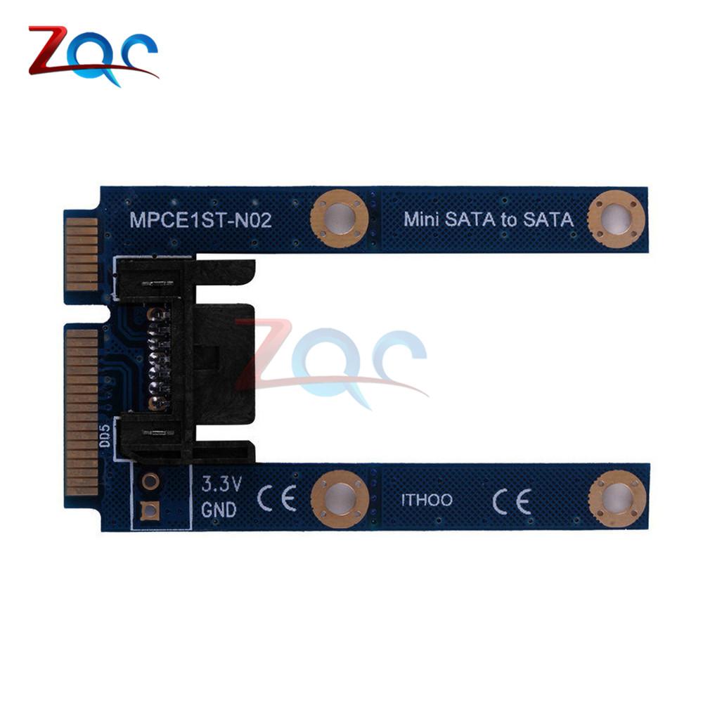 mSATA Mini PCI-e SSD SATA Slot to 7Pin SATA Hard Disk Conversion Card Converter Adapter