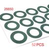 100pcs Self-Adhesive 21700 18650 26650 Battery Insulating Gasket, Hollow Paperboard Electrical Insulation Pad Rings 1S-8S Solid