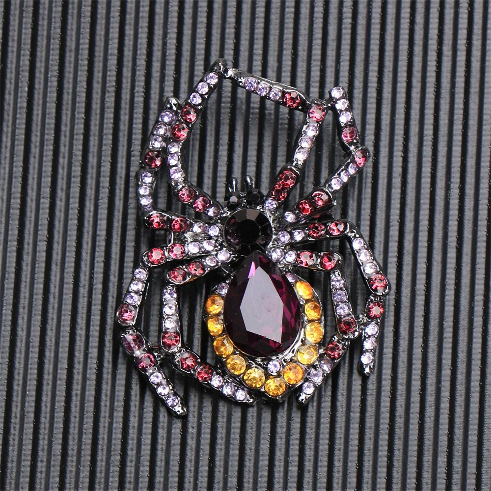 SKEDS Rhinestone Crystal Large Dragonfly Brooch Fashion Retro Insect Pin Coat Accessory for Women and Men Good Gift