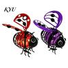 Outdoor Atmosphere Decorative Lights 2Pcs Solar Hanging Bee Lanterns, Waterproof Garden Lights, Cute Patio Lamps Insect Night for Porch Backyard Decor