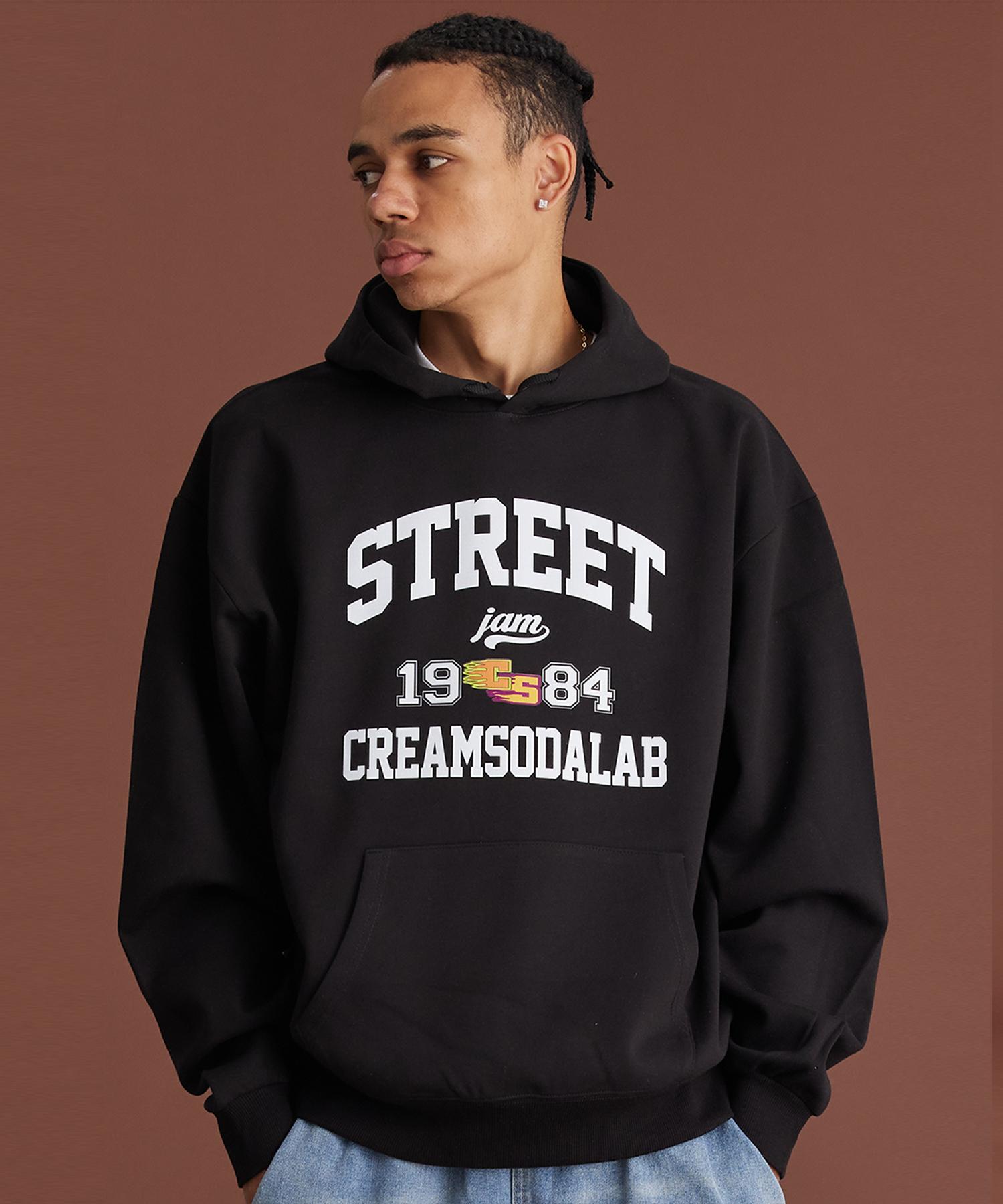 Cream Soda Lab Street Jam 1984 Black White Hoodie Xl