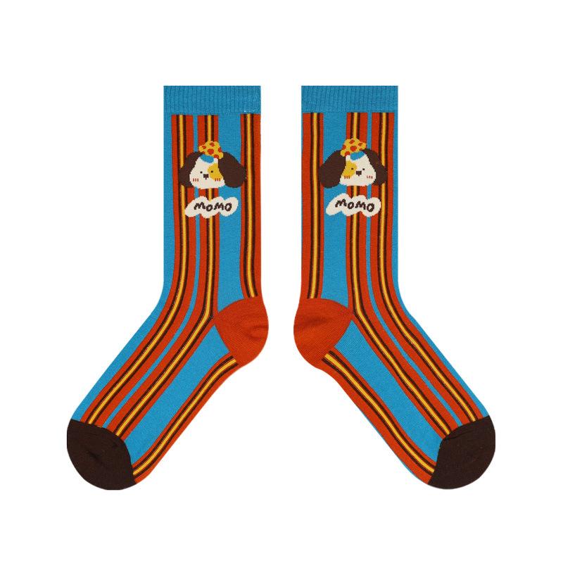 

Casual Socks for Children in Summer. Sweet Mid-calf Socks with Trendy and Cute Cartoon Patterns. Women s Cotton Socks. 1 pair
