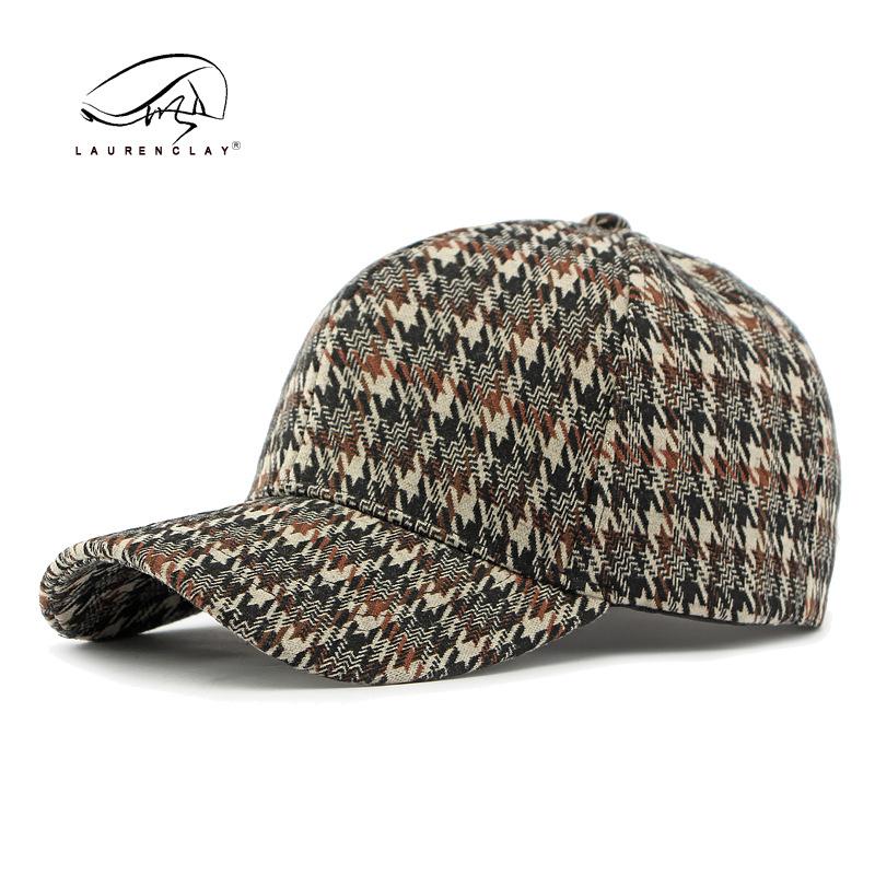 Caps Men's, Hats Retro Plaid Hardtop Baseball Caps Women's Sun Hats