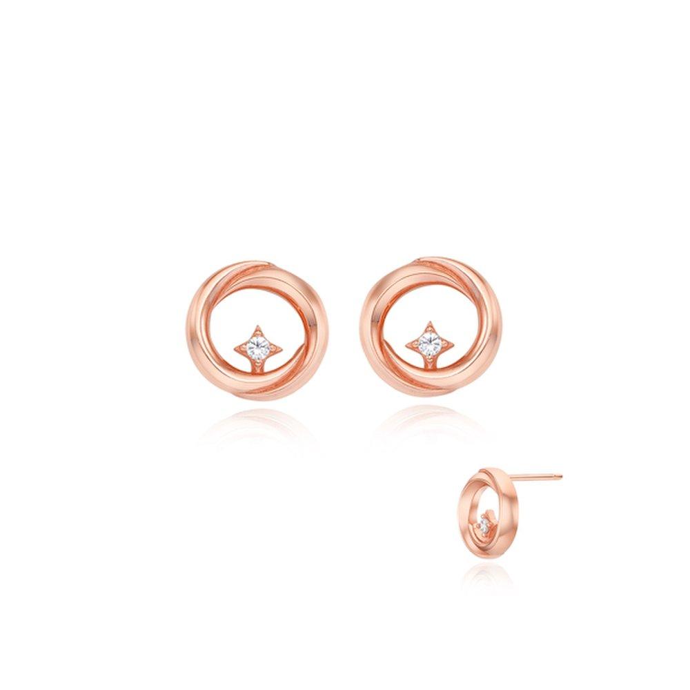 [Stonehenge] Silver Cubic Earrings Sc24B03E