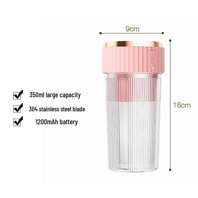 Rechargeable Portable Juicer Cup with Straw, Large Capacity for Fruit & Ice Crushing, Perfect Gift