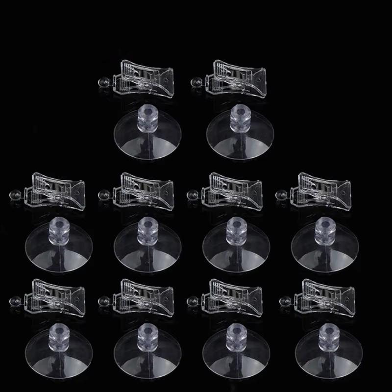 Clear Sucker Clamp Bathroom Wall Suction Cup Clip for Window Office Door Multifunctional ABS Home Mall Shop Smooth Surface Rack