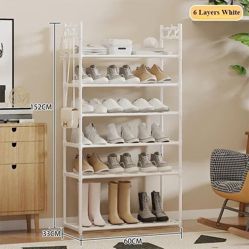 Breathable Shoe Rack Convenient Assembly Shoe Rack Hook Type Shoe Rack Multifunctional Storage Rack Door Mounted Storage Rack