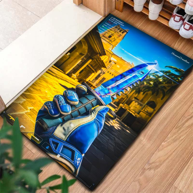 Csgo2 Carpet Rug for Living Room Bedroom Home Sofa Decoration,Kids play Nonslip Floor Mat