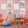 Educational Learning Posters for Toddlers & Kids – 11"×14 "Alphabet,Numbers,Colours,Shapes,Days of the Week & Months – Educational Wall Charts
