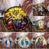 Virgin Mary Circular Rug Office Decorative Carpet For Living Room Bedroom Door Mat Floor Carpet Computer Chair Area Rug