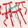 New Hair Clips Chinese Red Retro Ribbon Long Bow Hairpin Children's Hairstyle Styling Headwear New Year Gift Hair Accessories