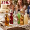 10/30PCS 50ML Mini Liquor Bottles Portable Plastic Juice Bottles Reusable Drink Container For New Year Weddings Parties Favors