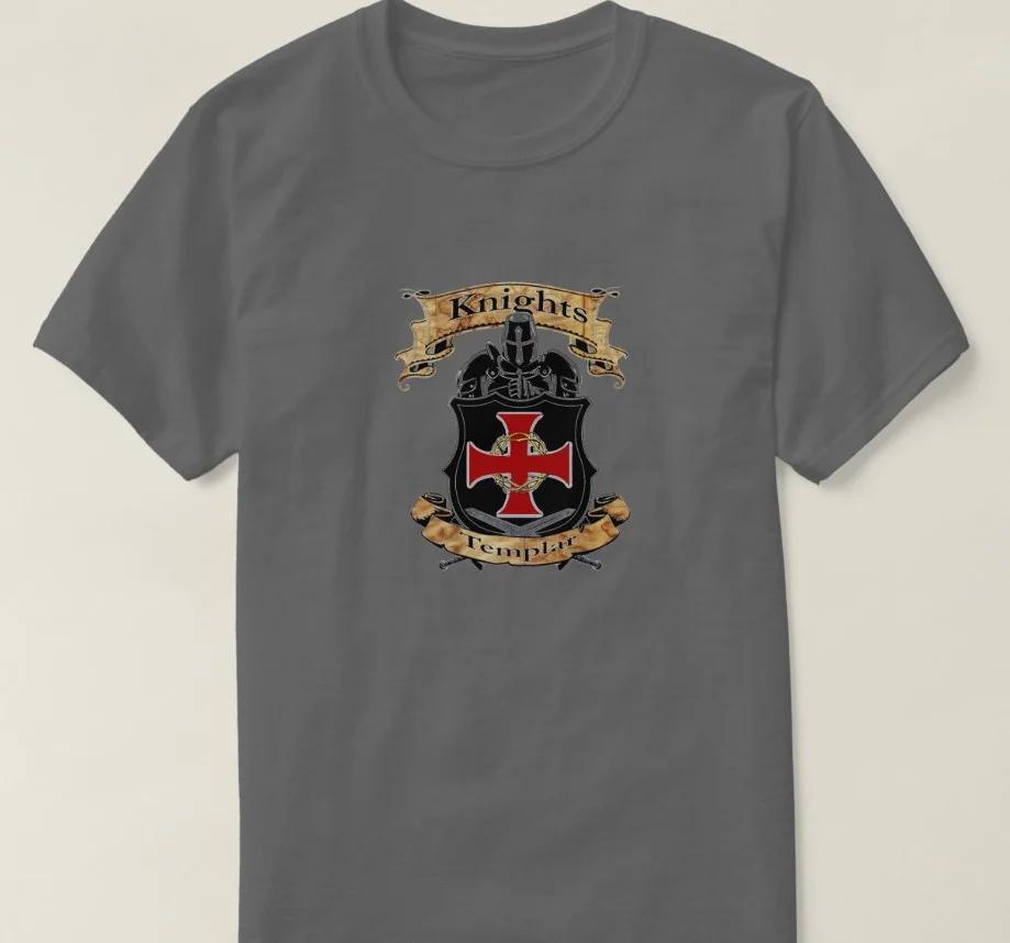 Creative Design Knights Templar Cross Shield TShirt Summer Cotton Short Sleeve ONeck Mens T Shirt New S3XL