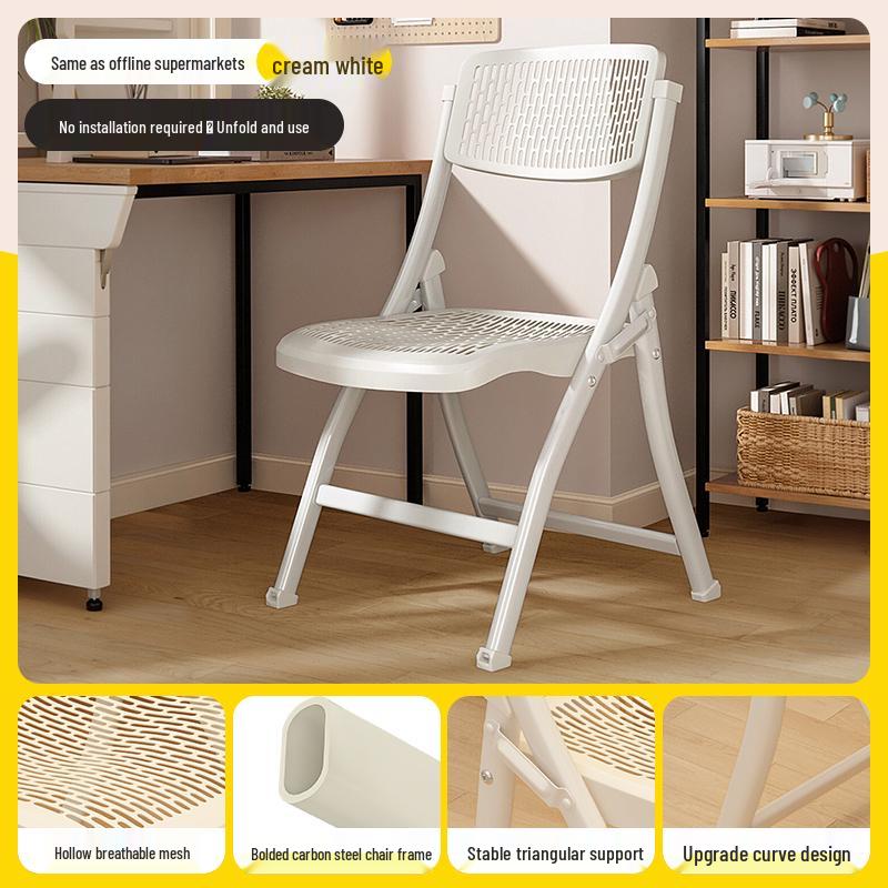 Folding Dormitory Study Chair - Comfortable, Portable, and Simple for Home and Office