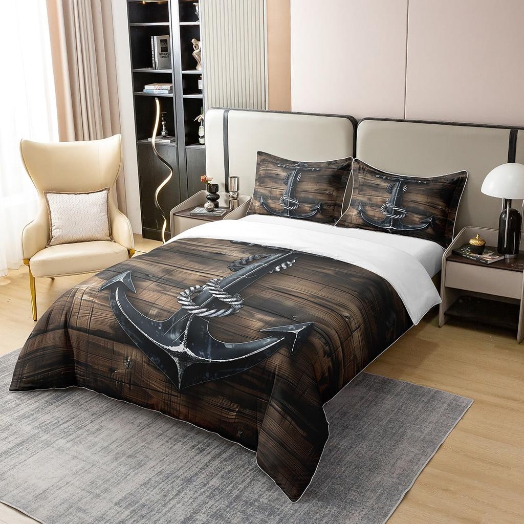 Comforter Anchor Pattern Home Soft Bedding For Adults And Children Suitable Anchor Loversbeautiful Warm And Comfortable
