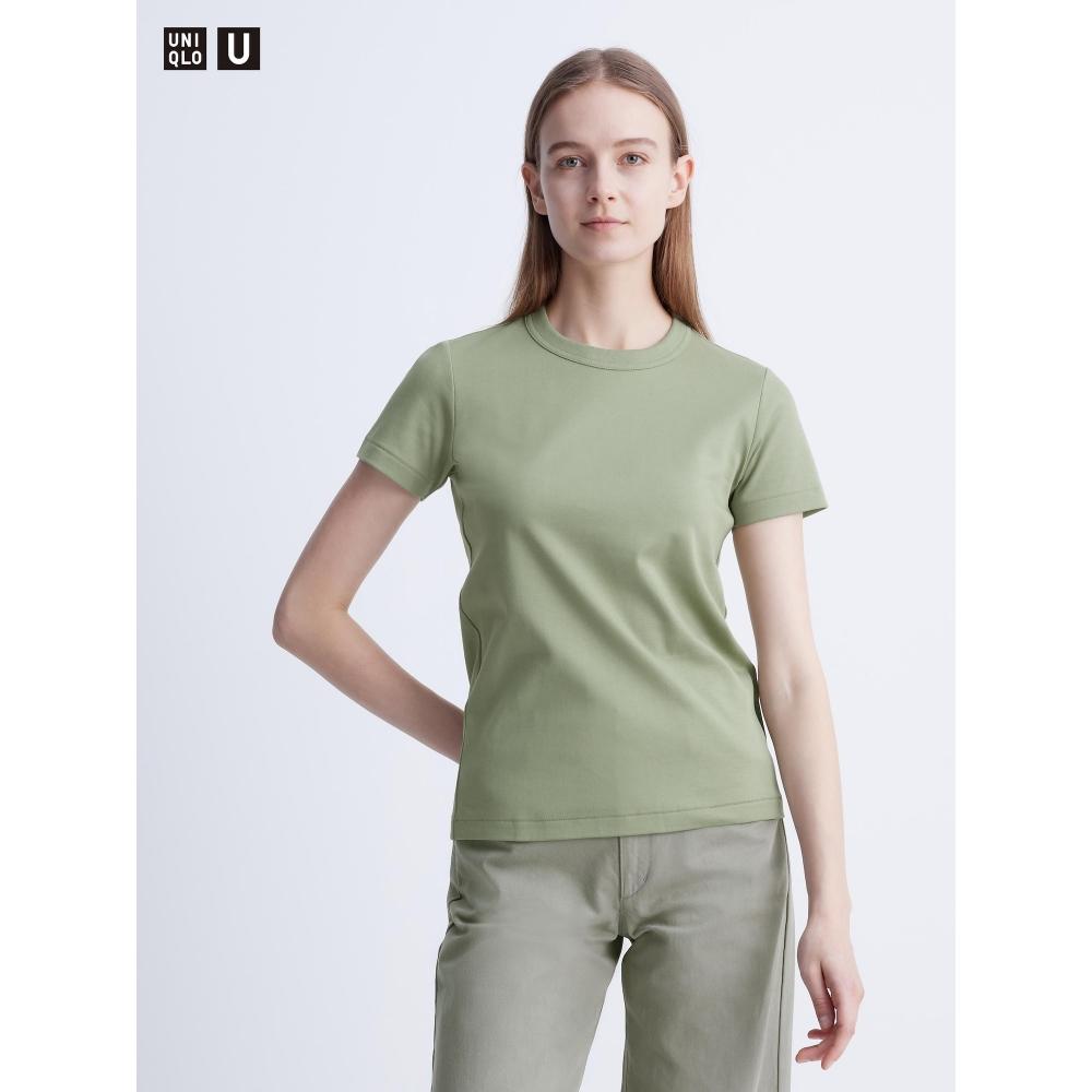 

Футболка Uniqlo с круглым вырезом и коротким рукавом 52 GREEN/WOMEN XS