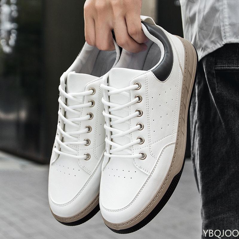 2024 New Fashion Men Shoes Korean Solid Color Casual Lace Up Shoes Mens Breathable Canvas Ice Silk Cloth Men's Walking Sneakers