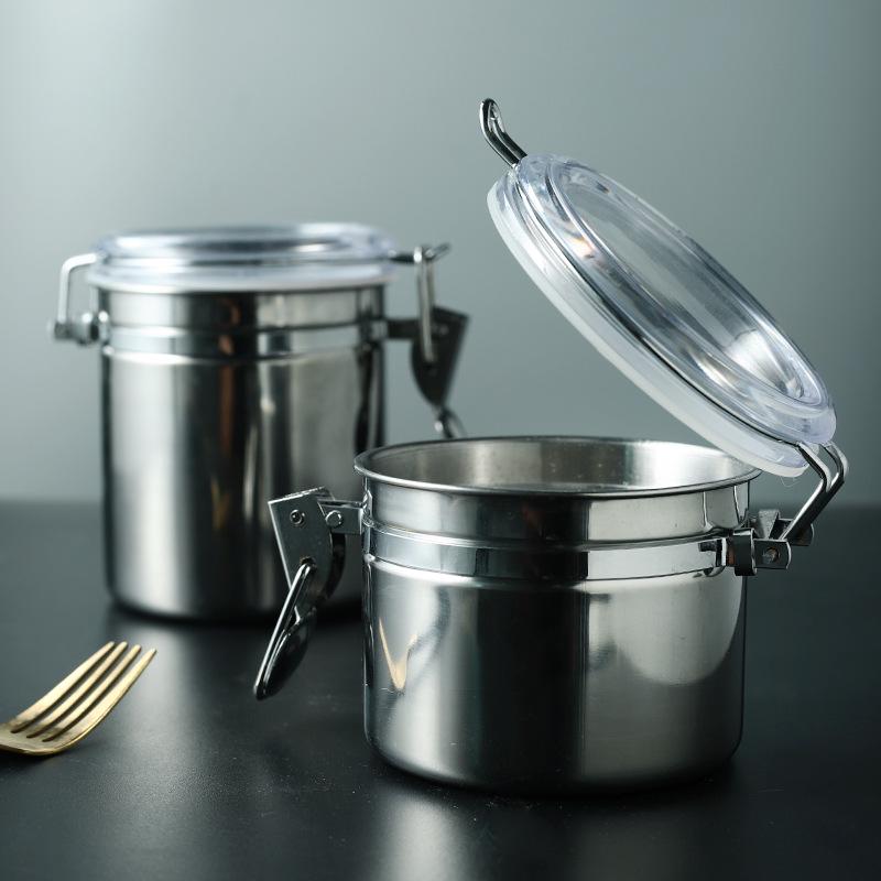 Cutie de etanșare din oțel inoxidabil pentru prospețime: Ideal pentru Lapte Praf, Cafea, Ceai și Altele