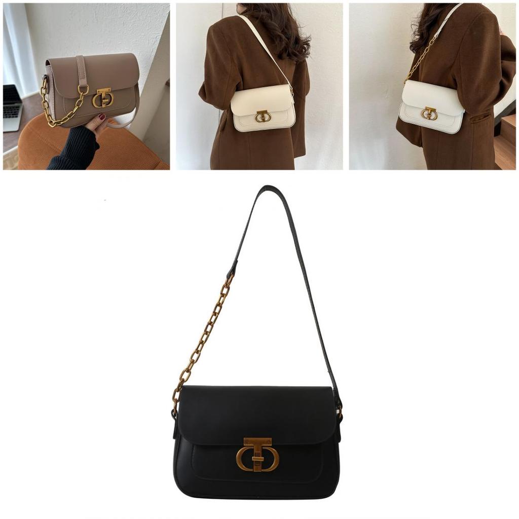 Trendy Pu Small Square Bag For Women In 2023 Autumn And Winter Featuring Street Fashion Elements And Polyester Lining