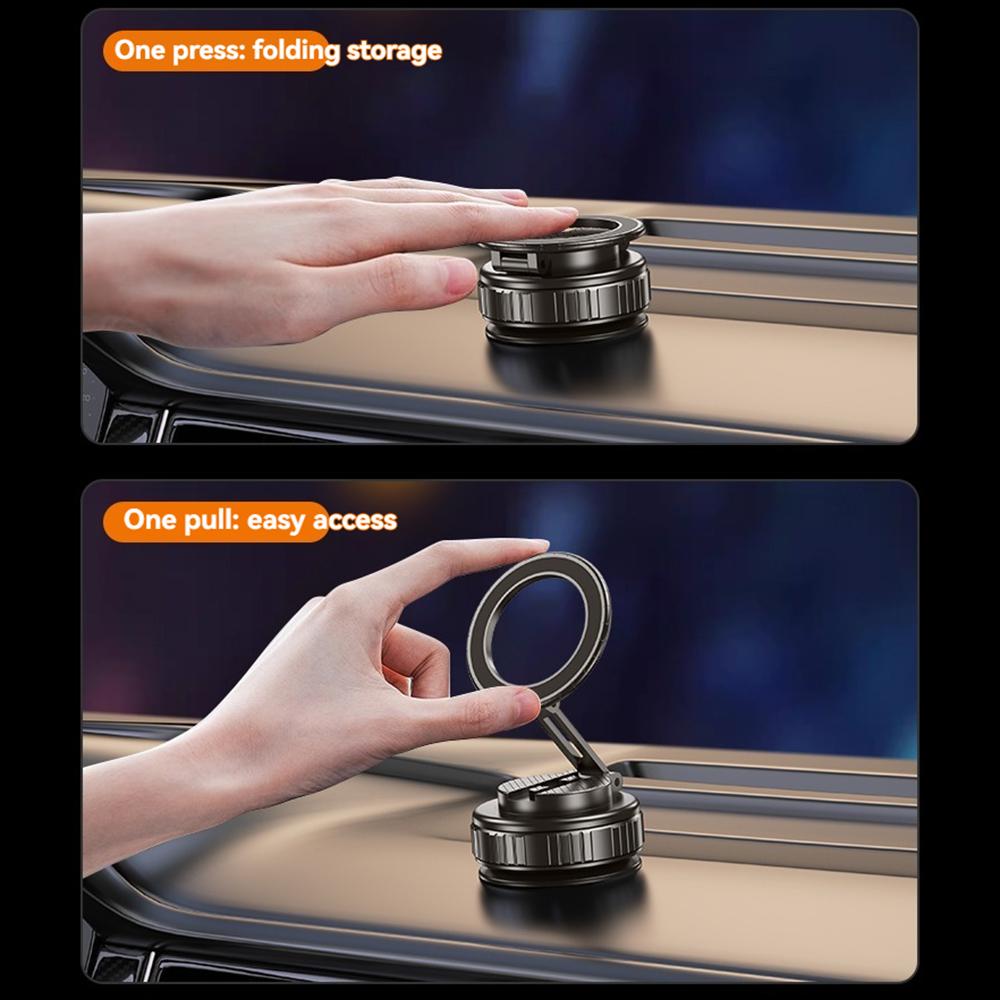 SSX Magnetic Phone Holder 360° Rotating Suction Cup Car Dashboard Adjustable Phone Mount Sand