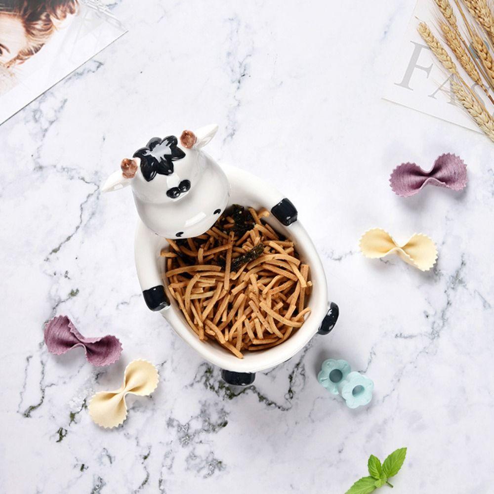 Anti-slip Bottom Carton Candy Dish Handmade Snack Serving Container Cute Appetizer Plates  Student