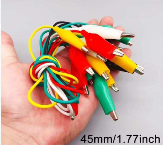 10 Pieces Metal Alligator Clips Test Clips, Electronic Product Test Clips With Screws And Solder Ports, Electrician Wire Clips