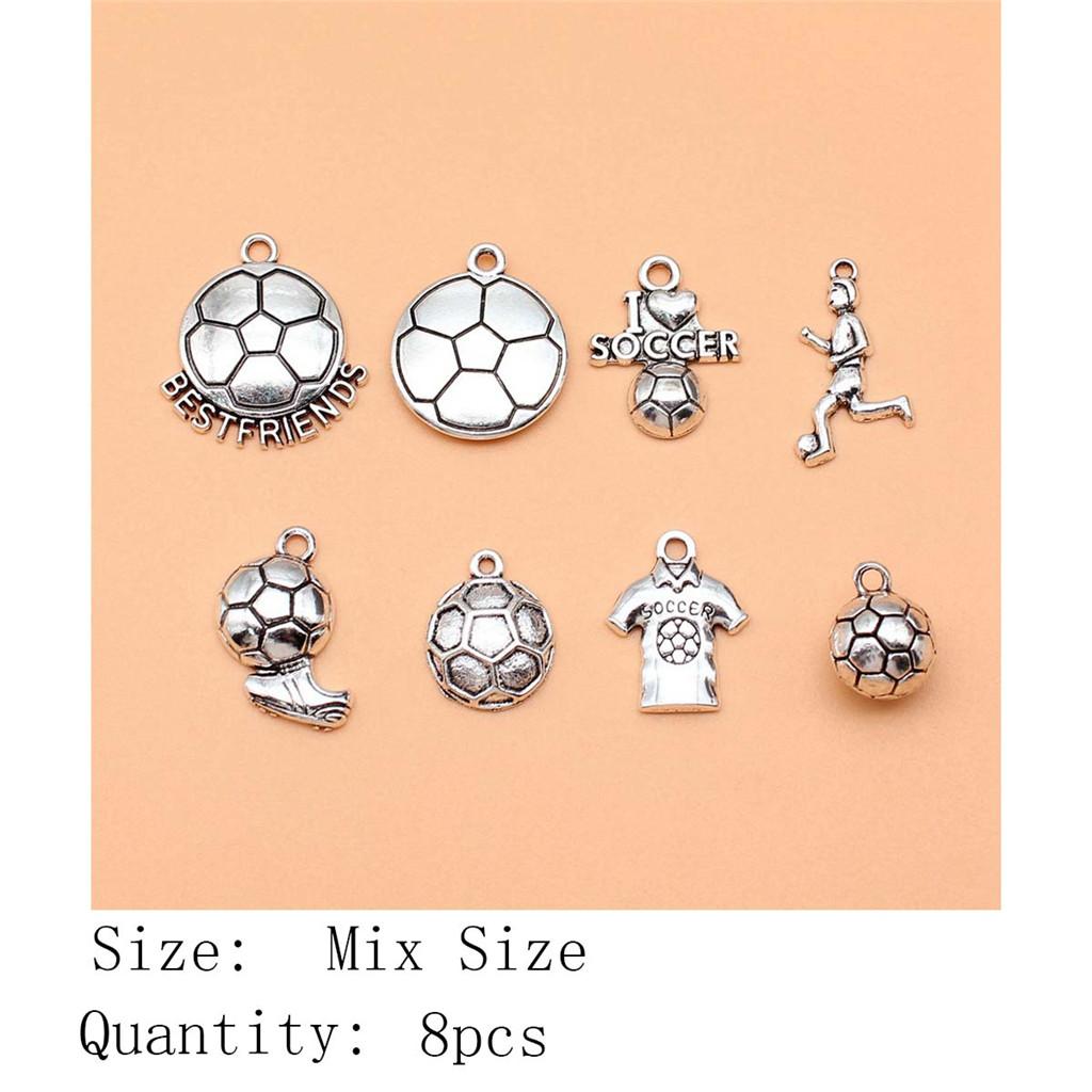 New Year's Day Aesthetic Jewelry Charms Study Sports Mixed Set Charms Pendant Women's Bag Bracelet Pendant