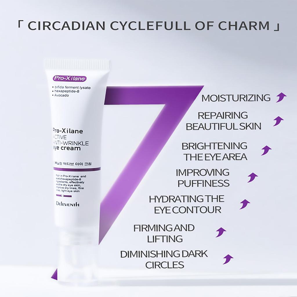 DEleventh Korean Brand Refresh Wrinkle Care Eye Cream 20g Maintains erases fine reduces dark and puffiness for bright Pro-Xilane / youthfulness,