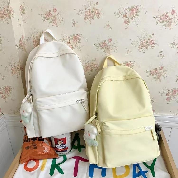 Schultasche weiblich koreanische Version einfarbig klein frisch High School College-Student Rucksack Campus Ins Fengsen einfacher Rucksack weiblich