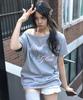 Seulliggeullou Horse One-Shoulder T-Shirt [Gray]