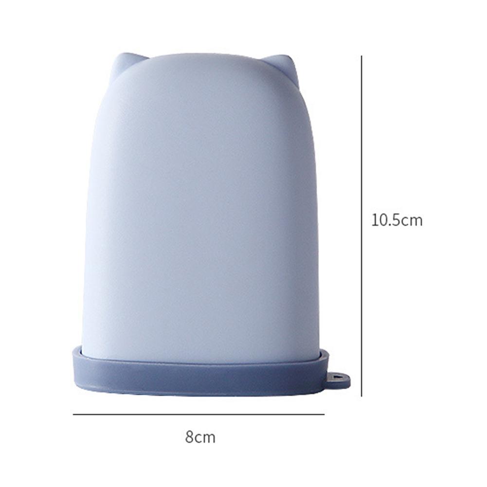 Plastic Soap Box Leakproof Cartoon Soap Plate Travel Organizer for Home Bathroom