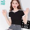 NOME Women's Striped Slim Fit Short Sleeve T-Shirt