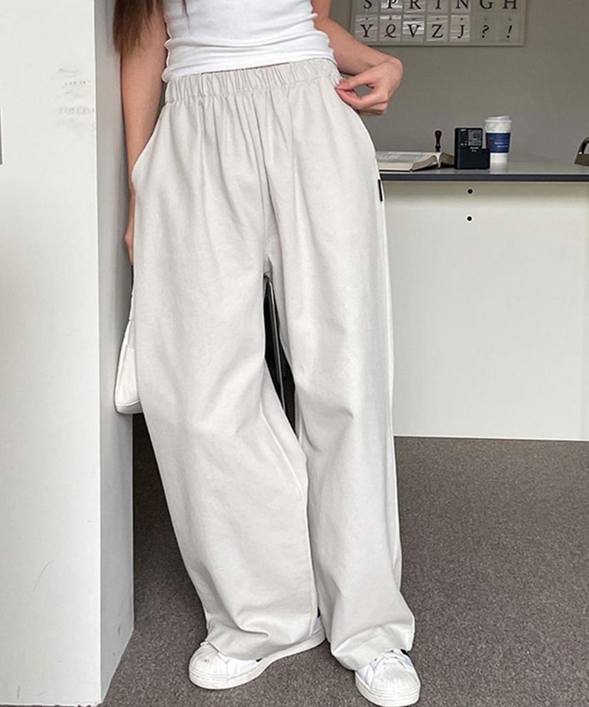 MUAHMUAH Wide Elastic Cotton Pants [2 Colors]