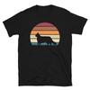 Retro Sunset Kitten Feline Pet Chantilly Tiffany Cat Short-Sleeve Unisex T-Shirt