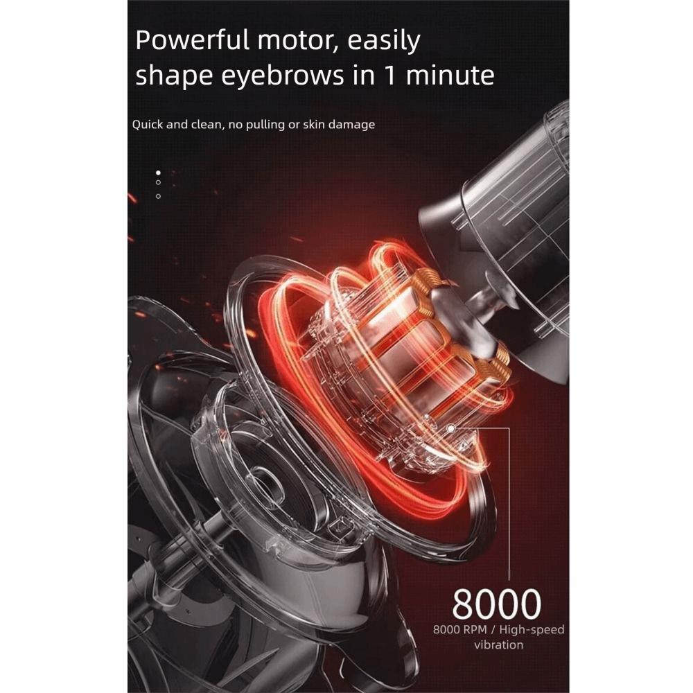 LED Light Electric Eyebrow Trimmer Portable Automatic Eyebrow Trimming Tool  Grooming Tool