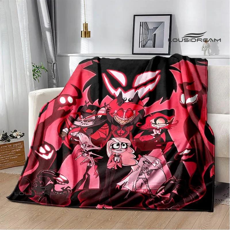 H-Helluva-Boss Cartoon printed blanket Warm Flannel blankets Picnic blanket throw blankets Home bed linings Birthday Gift