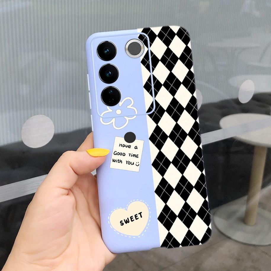 For Vivo V27 Pro Case Vivo V27e Back Cover Fashion Candy Color Painted Funda For Vivo V27 5G V 27e V27Pro V2237 V2230 Soft Shell