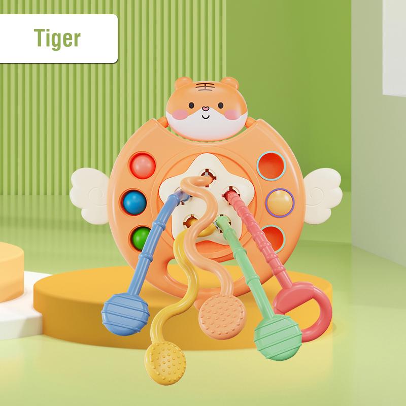 Montessori Silicone Pull String Sensory Toys Baby 0 12 Months Development Educational Learnin Activity Toy Kids 1 To 2 Years