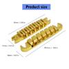 Split Guitar Bridge Tailpiece Electric Guitar Bridge String Space 52MM-10.4x5 Top Hanging String Individual Saddles