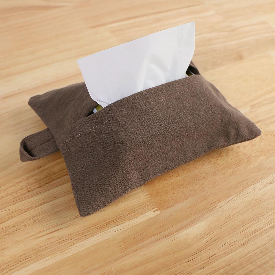 

2 PCS Tissue Box Cover Ramie Cotton Rectangle Soft Fabric Comfortable Durable Napkin Holder For Home Office Kitchen Accessories