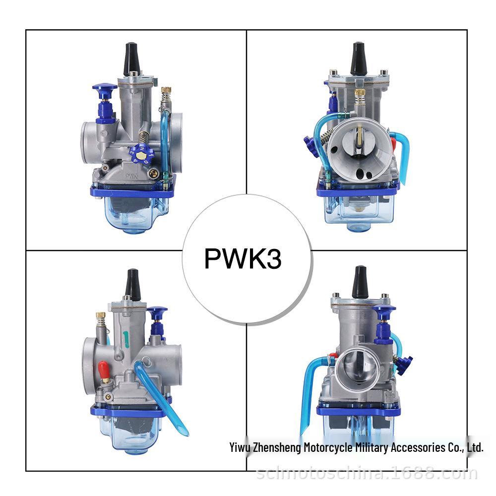 KEIHIN PWK Motorcycle Carburetor (24-34MM) with Blue Transparent Float Chamber