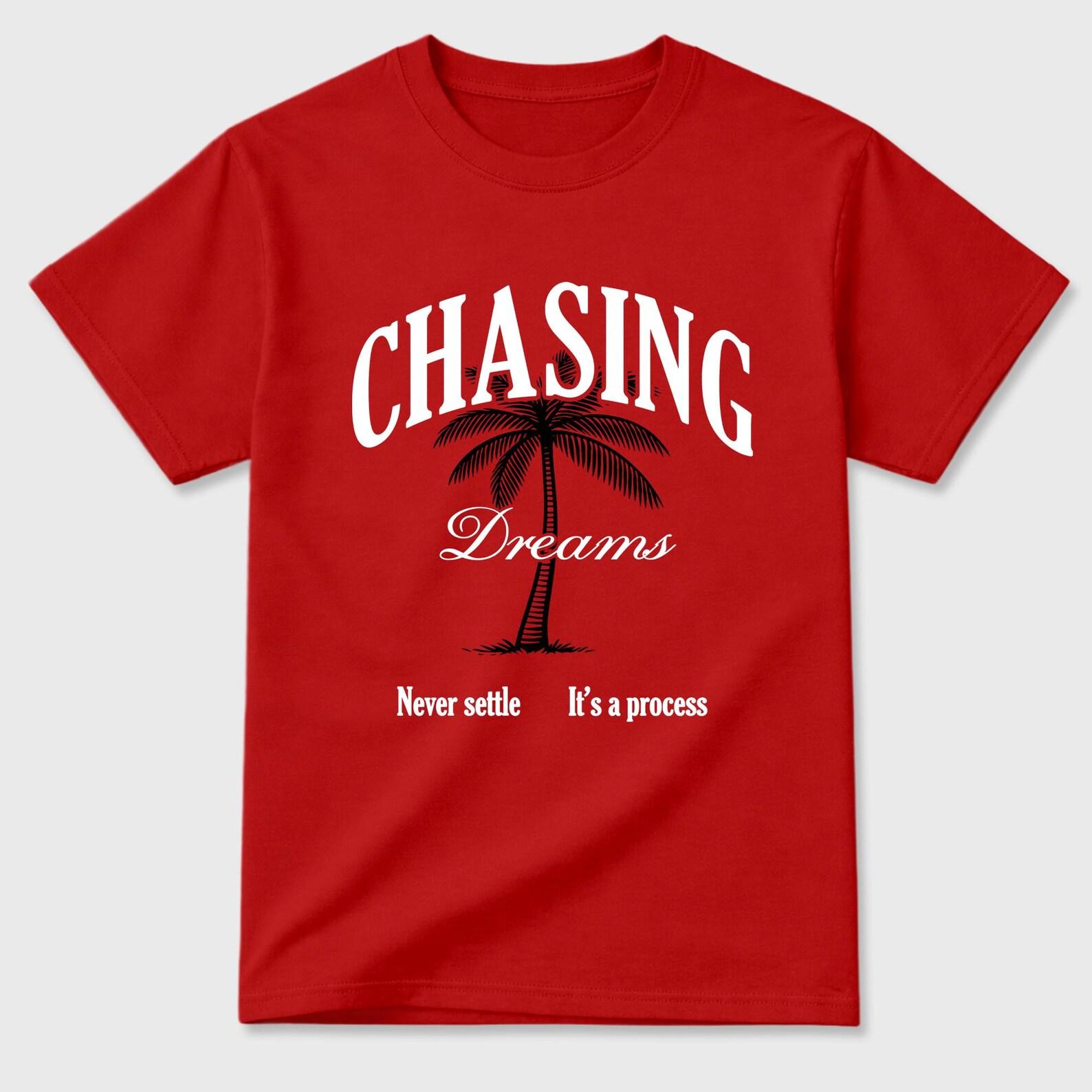 Chasing Dreams graphic tee. Streetwear Brand Graphic T-Shirt. AJ13 University Red 2XL