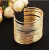 Fashion Gilded Hollow Woman Open Wire Metal Bracelet Punk Bracelet Fashion Gold Cufflinks Bracelets Jewelry