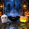 Vtipný plyšový přívěsek na klíče s hlavou dýně na Halloween Kawaii Kreslený Měkký chlupatý přívěsek na tašku Dekorace Dárek