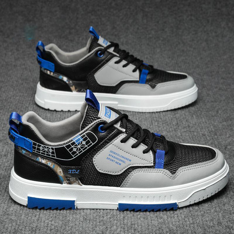 Shoes Men's Summer Casual Students All-match Small White Board Shoes Men's Breathable Mesh Soft Bottom Sports Shoes